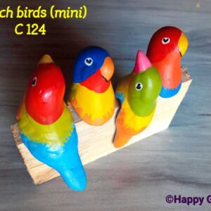 Clutch Birds (Mini) – Set of 4 <br /> <span class="happy-info"> – Happy Garden </span>